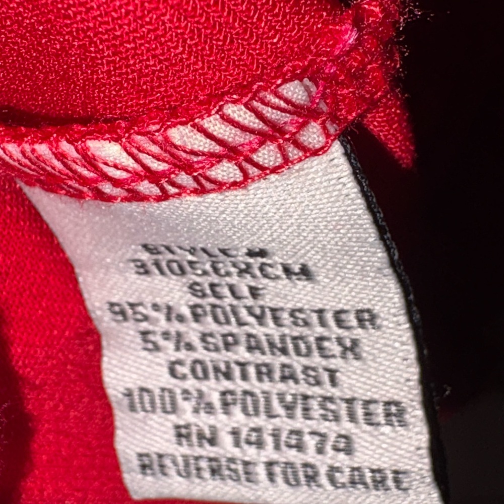 Red Floral Ruffle Sleeve Top - Picture 5 of 7